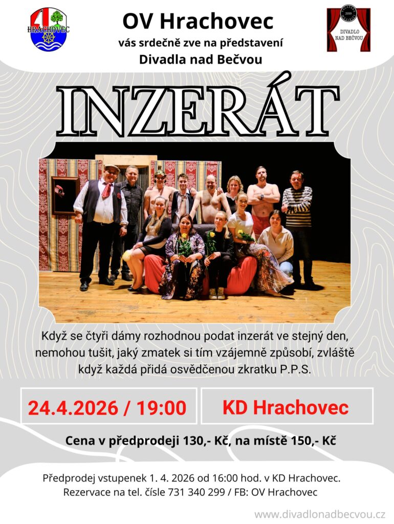 Divadelní představení INZERÁT